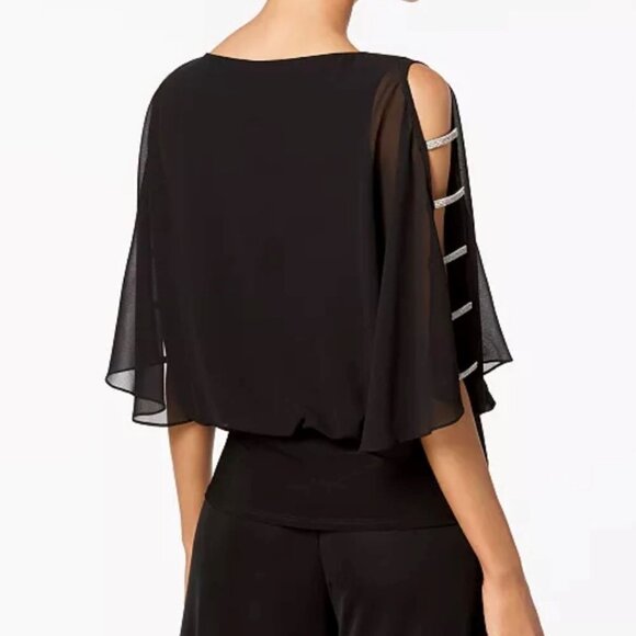 MSK Rhinestone embellished - sleeve top - Picture 2 of 2